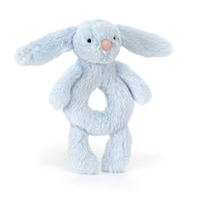 Load image into Gallery viewer, Jelly Cat Bashful Blue Bunny Ring Rattle