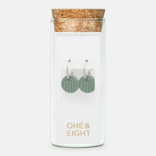 Load image into Gallery viewer, One & Eight Clay Scallop Earrings