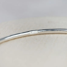 Load image into Gallery viewer, Lucy Kemp Silver Textured Heart Charm Bangle