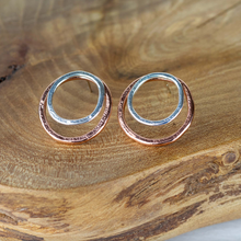Load image into Gallery viewer, Alison Moore Organic Copper & Silver Studs