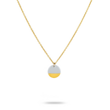 Load image into Gallery viewer, One & Eight Porcelain Dove Gold Necklace