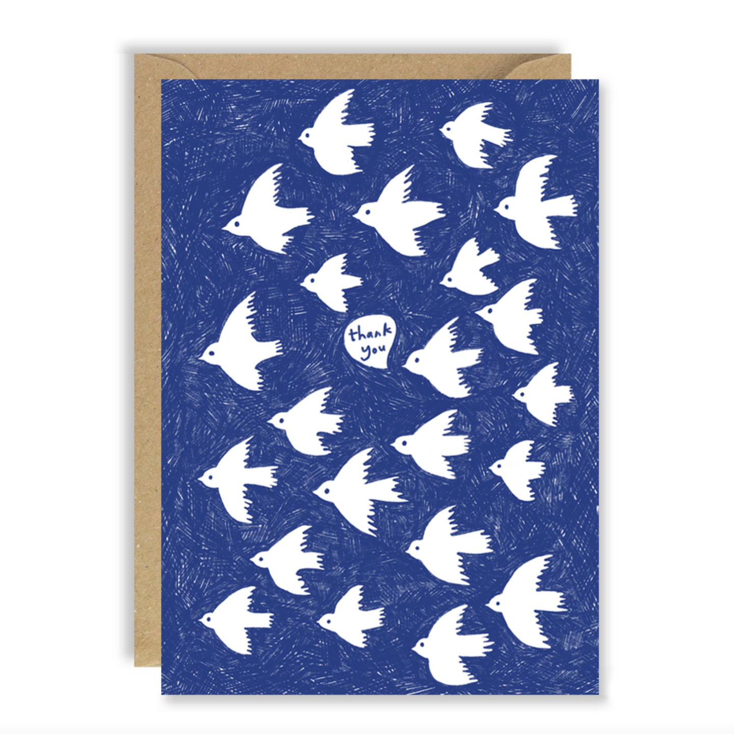 Joy Nevada Flock of Birds Thank You Card