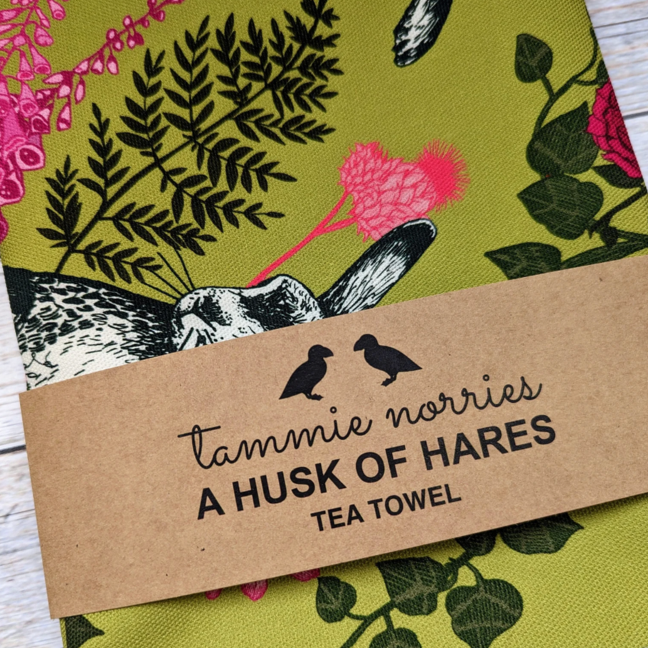 Tammie Norries - Hare Tea Towel