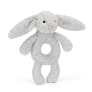 JC Bashful Silver Bunny Ring Rattle