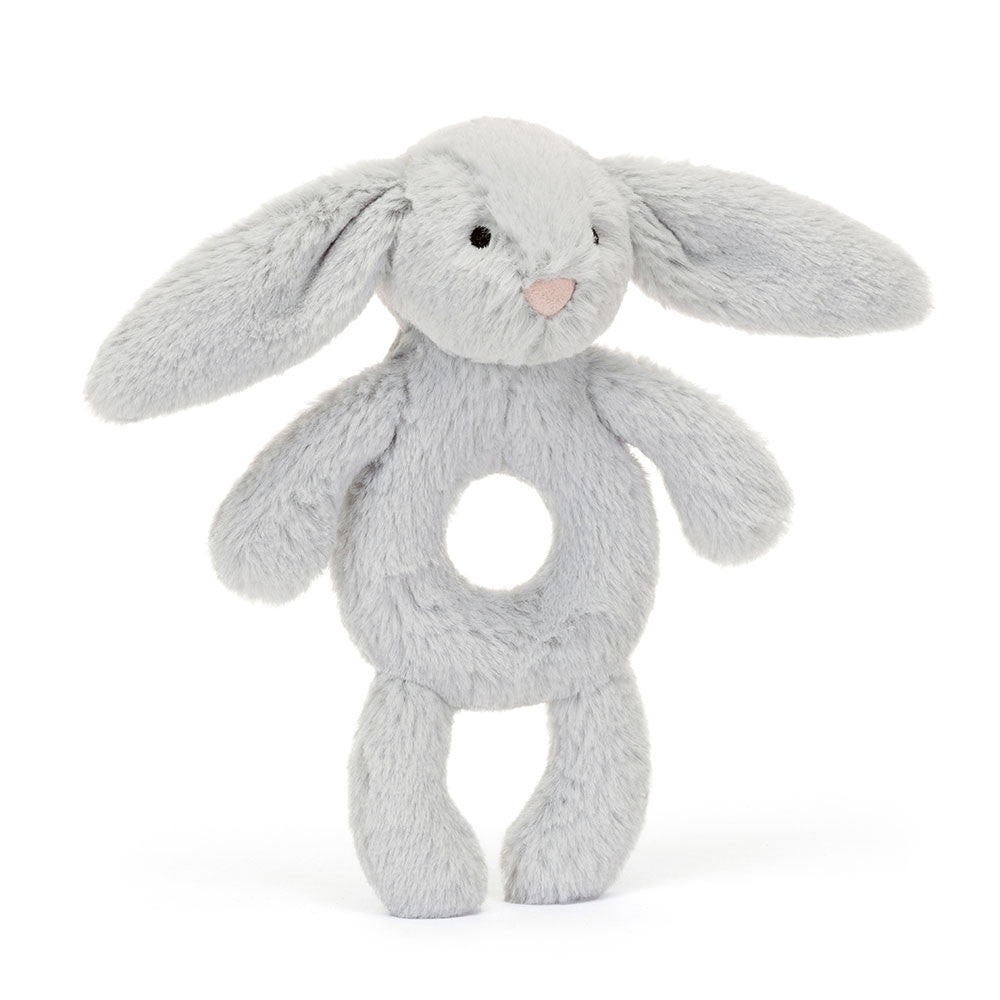 JC Bashful Silver Bunny Ring Rattle