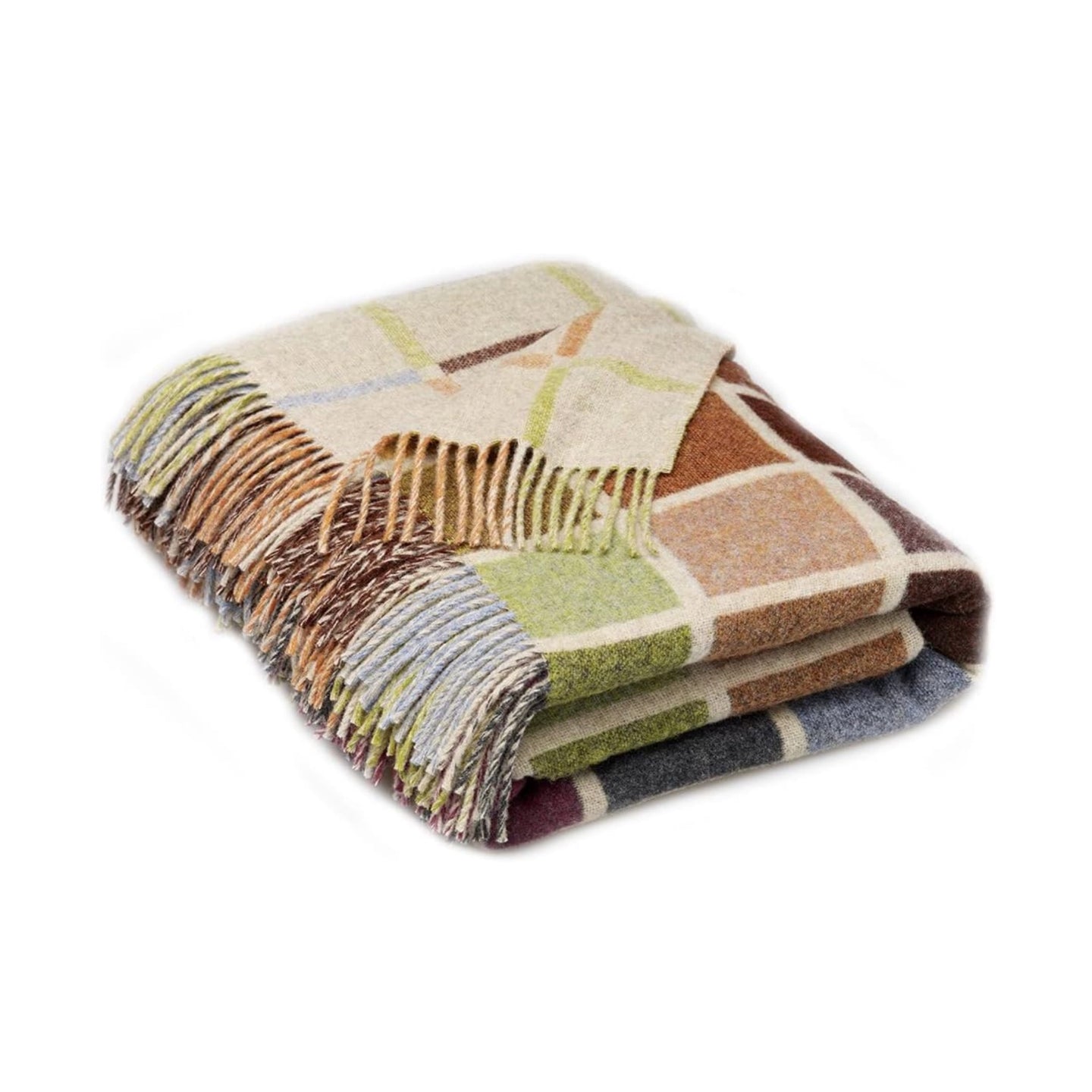 Bronte - Multiblock Beige Throw