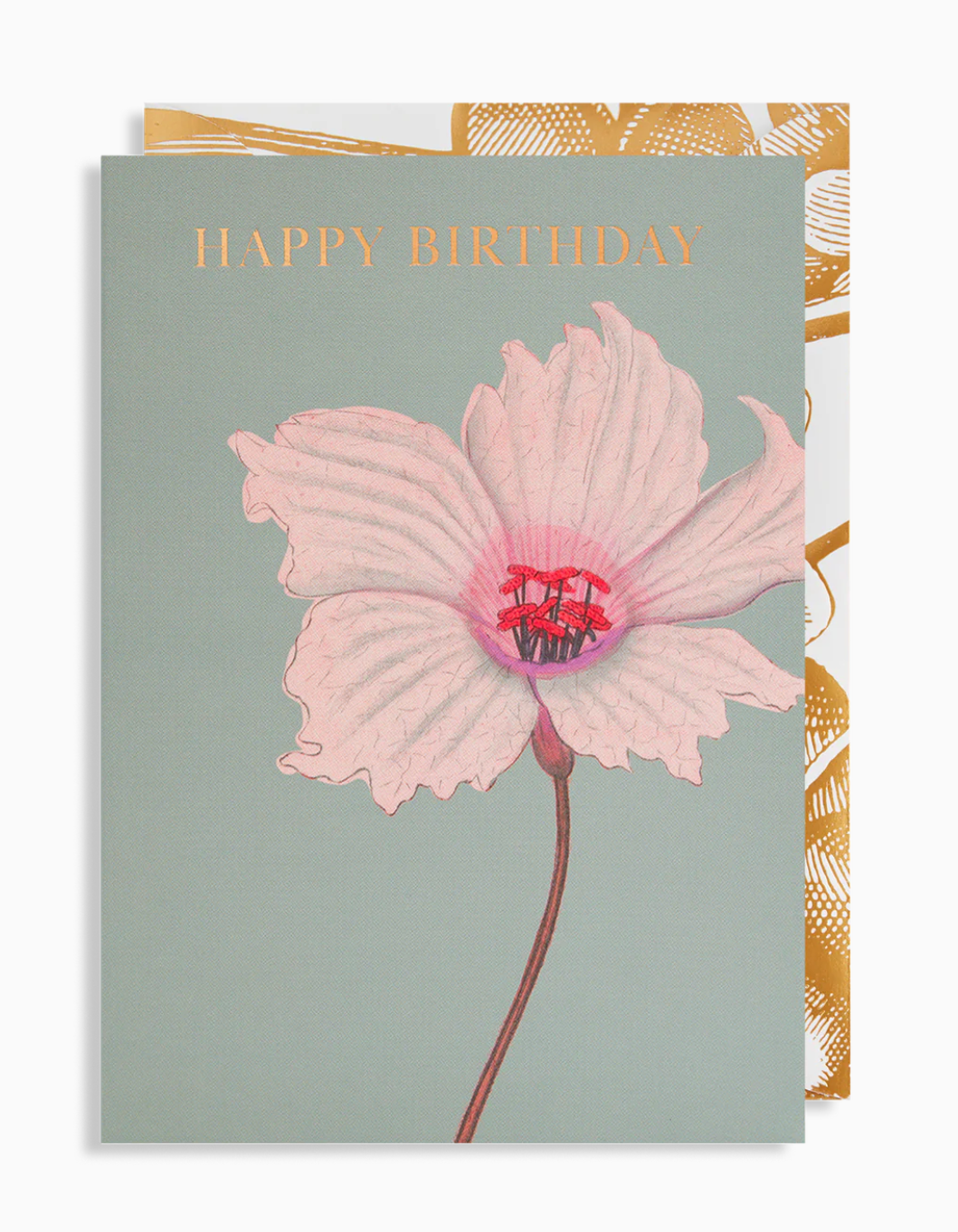 Lagom Kew Gardens Pink Flower Card