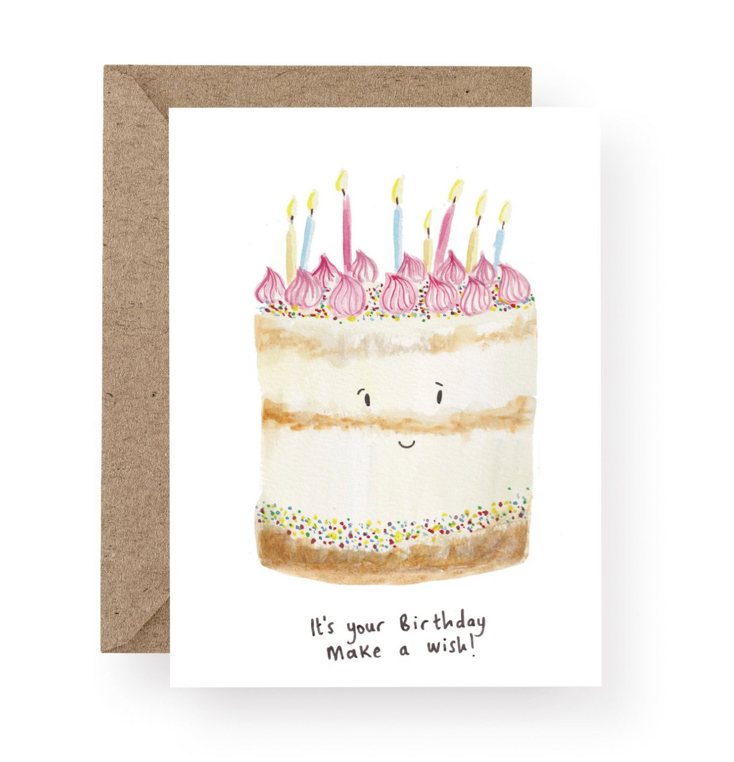 Western Sketch Birthday Wish Cake