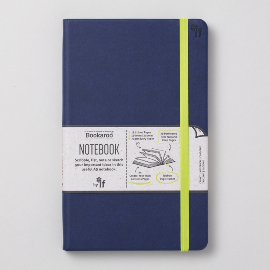 Bookaroo Notebook - A5 Navy