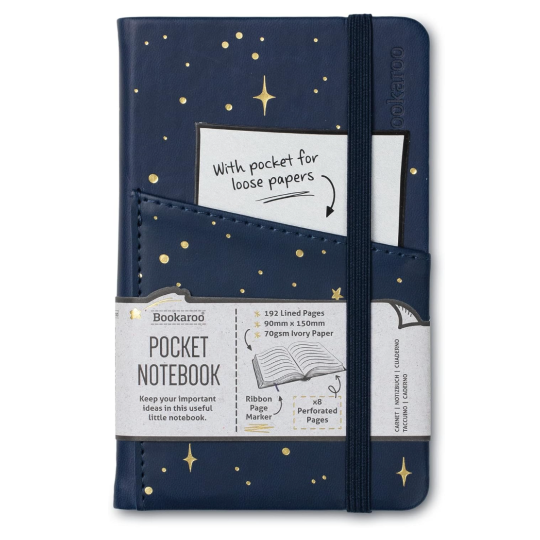 Bookaroo A6 Notebook - Moon & Stars