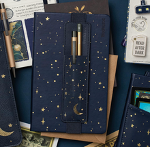 Load image into Gallery viewer, Bookaroo Pen Pouch - Moon &amp; Stars

