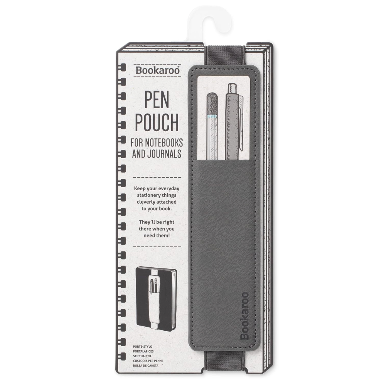 Bookaroo Pen Pouch - Charcoal