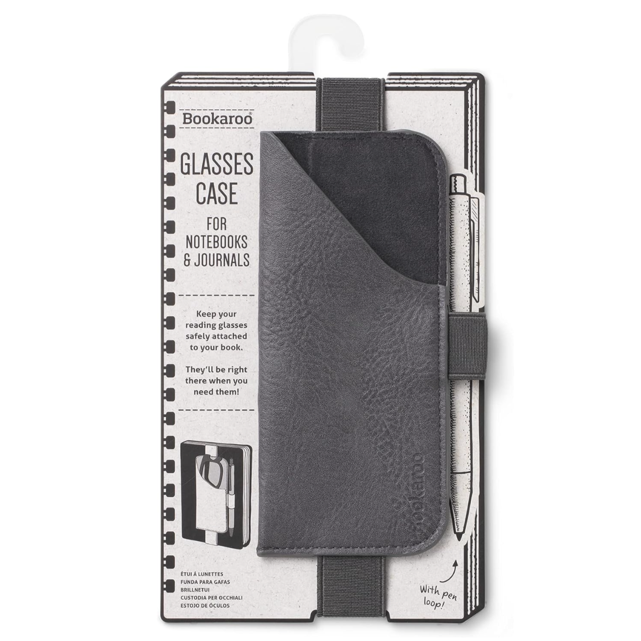 Bookaroo Glasses Case - Charcoal