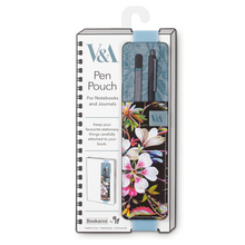 Load image into Gallery viewer, V&amp;A Pen Pouch - Kilburn Black Floral
