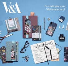 Load image into Gallery viewer, V&amp;A Pen Pouch - Kilburn Black Floral
