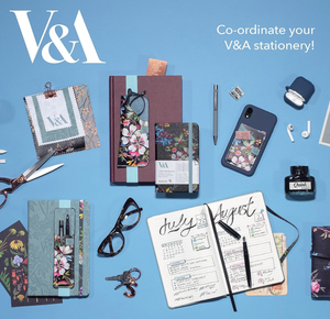 V&A Pen Pouch - Kilburn Black Floral