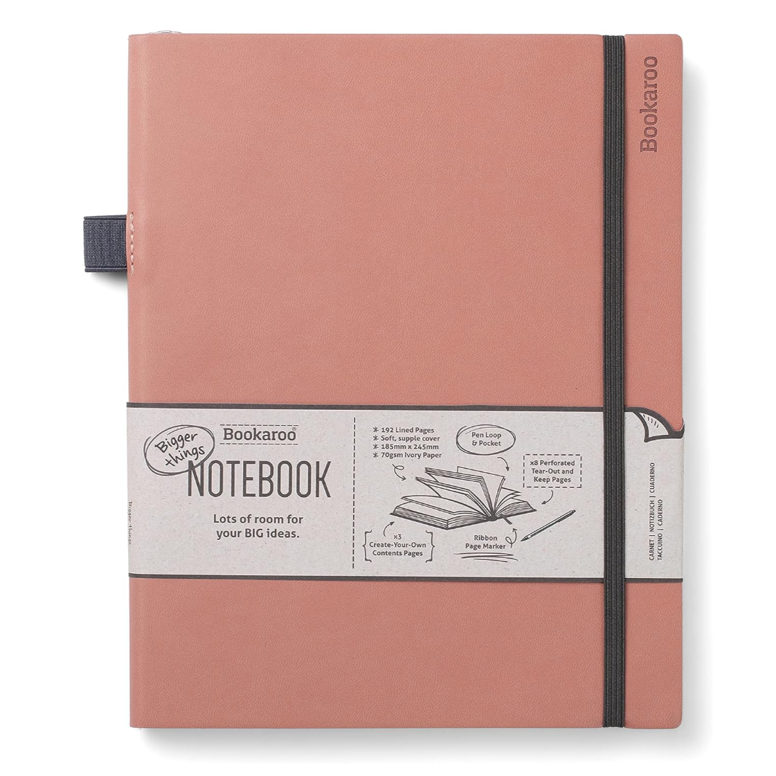 Bookaroo Bigger Things Notebook - Blush