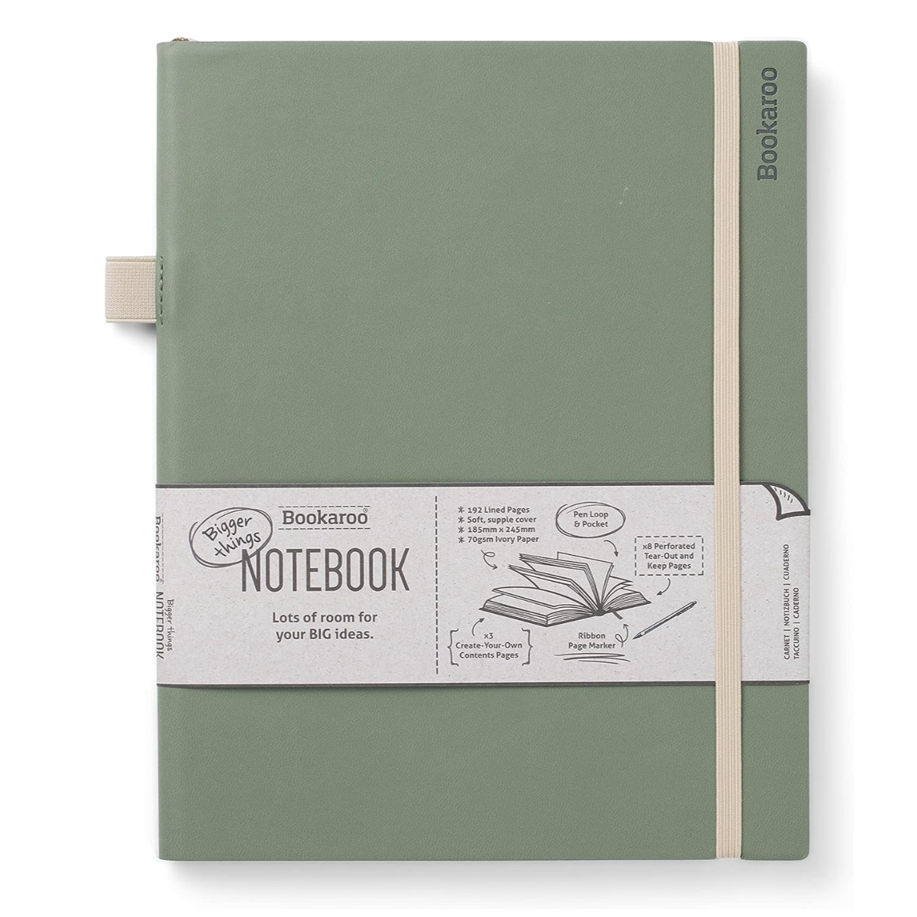 Bookroo Bigger Things Notebook - Fern