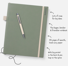 Load image into Gallery viewer, Bookroo Bigger Things Notebook - Fern
