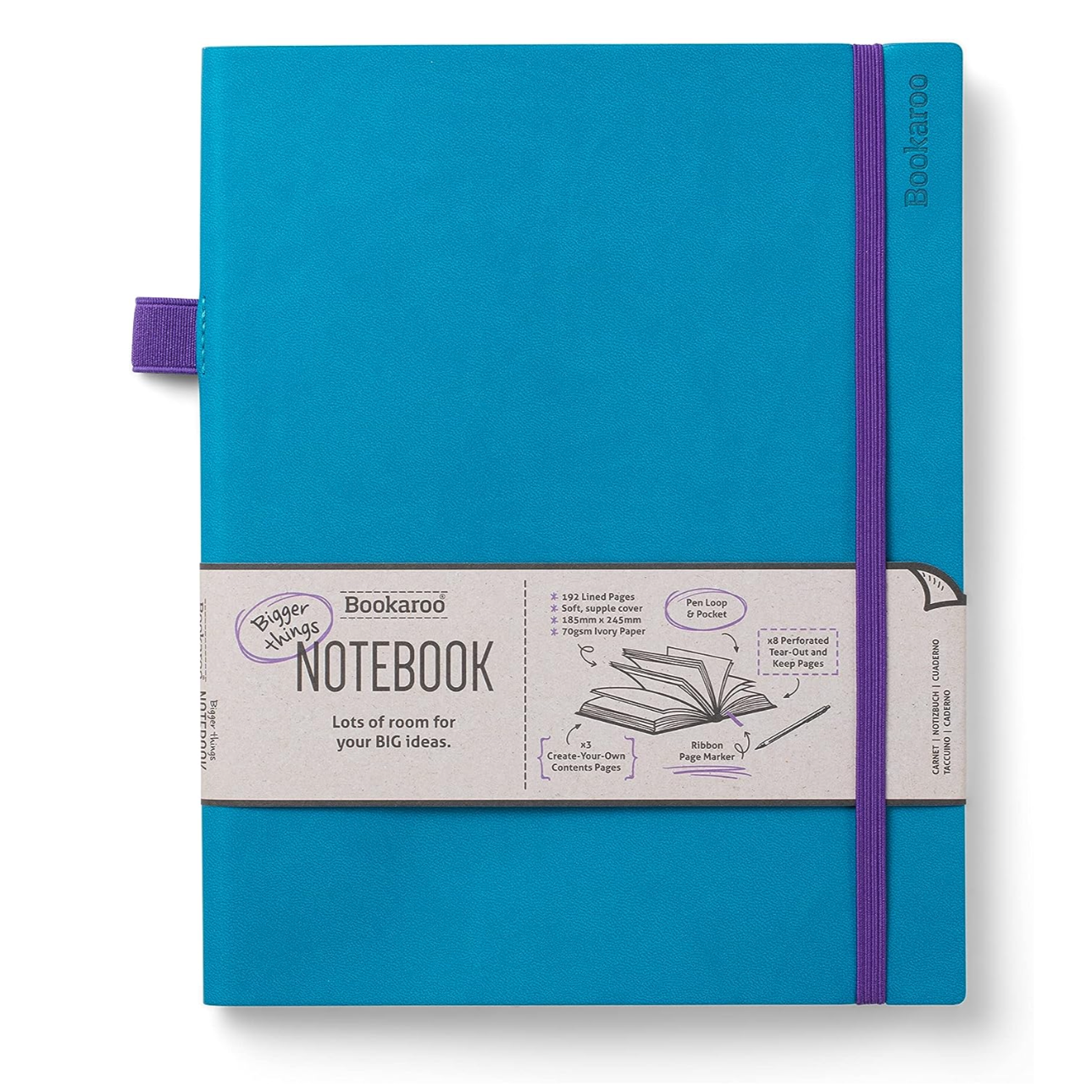 Bookaroo Bigger Things Notebook - Turquoise