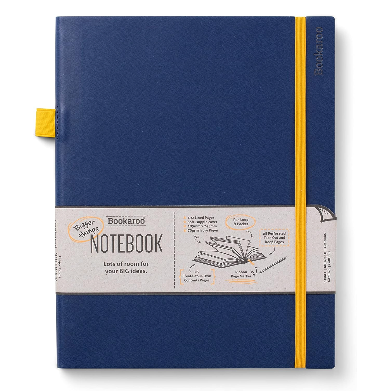 Bookaroo Bigger Things Notebook - Navy