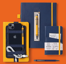 Load image into Gallery viewer, Bookaroo Bigger Things Notebook - Navy
