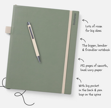 Load image into Gallery viewer, Bookaroo Bigger Things Notebook - Teal
