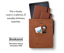 Load image into Gallery viewer, Bookaroo Books Pouch - Brown
