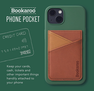 Bookaroo Phone Pocket - Brown