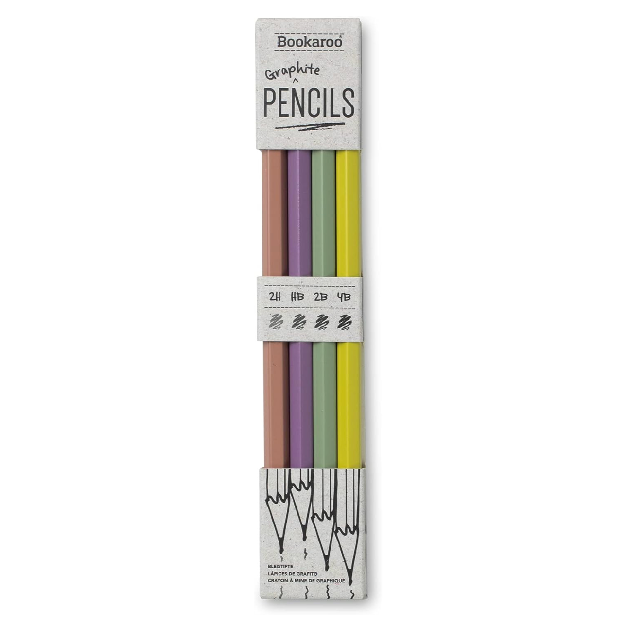 Bookaroo Graphite Pencils - Pastels