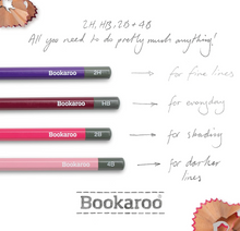 Load image into Gallery viewer, Bookaroo Graphite Pencils - Pinks
