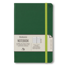 Load image into Gallery viewer, Bookaroo Notebook - A5 Forest Green
