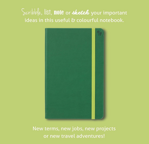 Bookaroo Notebook - A5 Forest Green