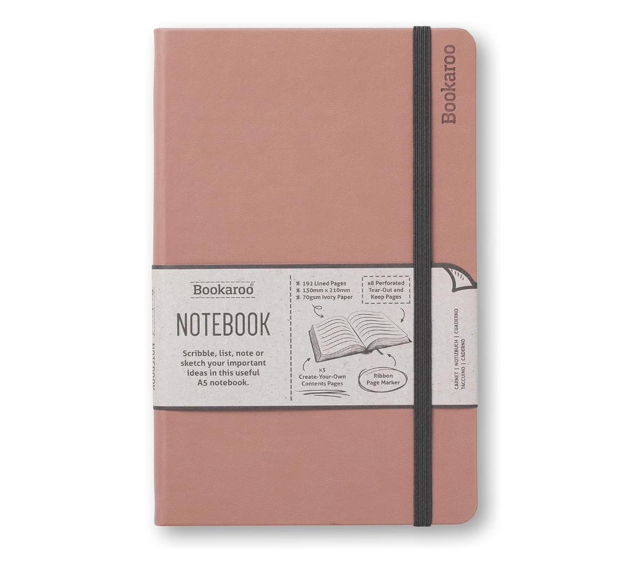 Bookaroo Notebook - A5 Blush