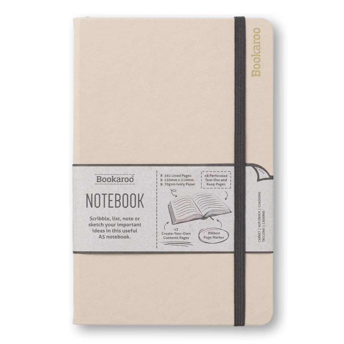 Bookaroo Notebook - A5 Cream