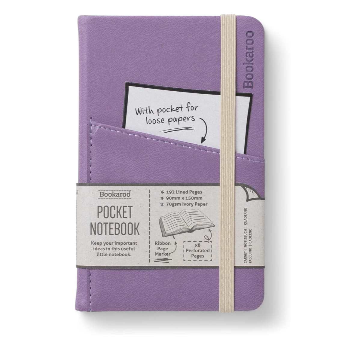 Bookaroo Notebook A6 - Aubergine