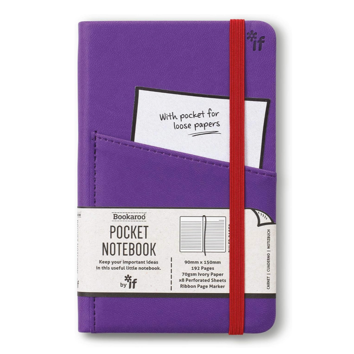Bookaroo Notebook A6 - Purple