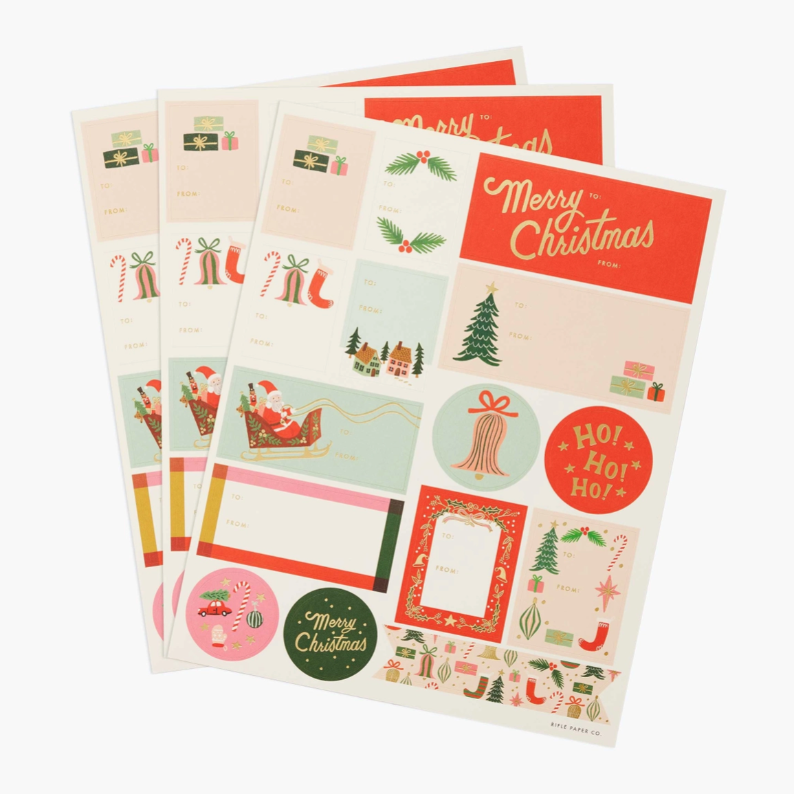 Rifle Paper Co Deck The Halls Sticker Set