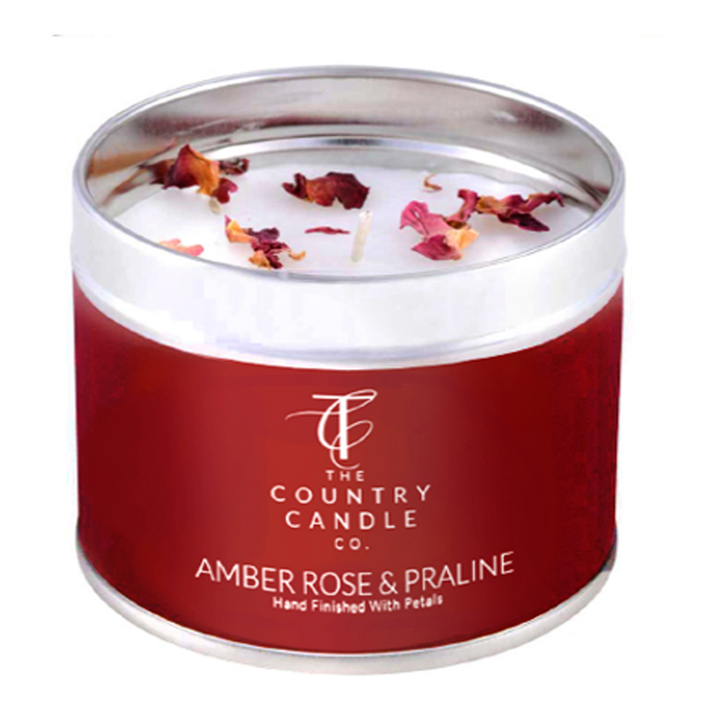 Country Candle  - Amber Rose & Praline Tin Candle