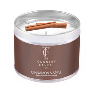 Country Candle - Cinnamon & Apple Tin Candle