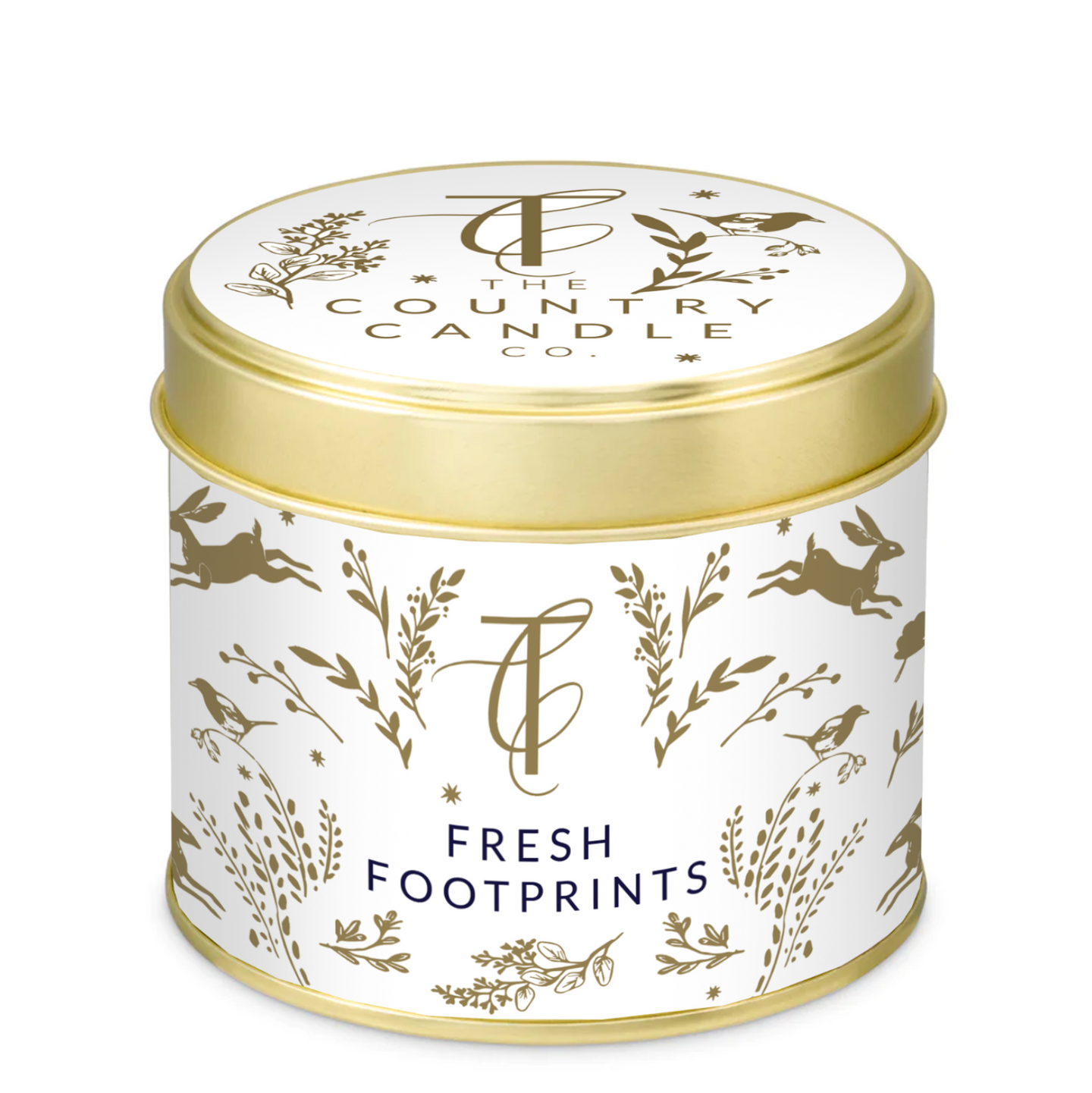 Country Candle - Fresh Footprints Tin Candle