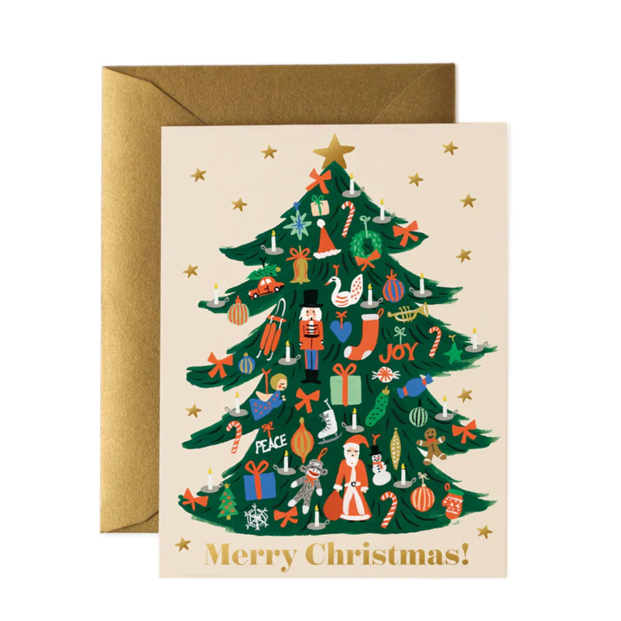 Rifle Paper Co Trimmed Tree Card