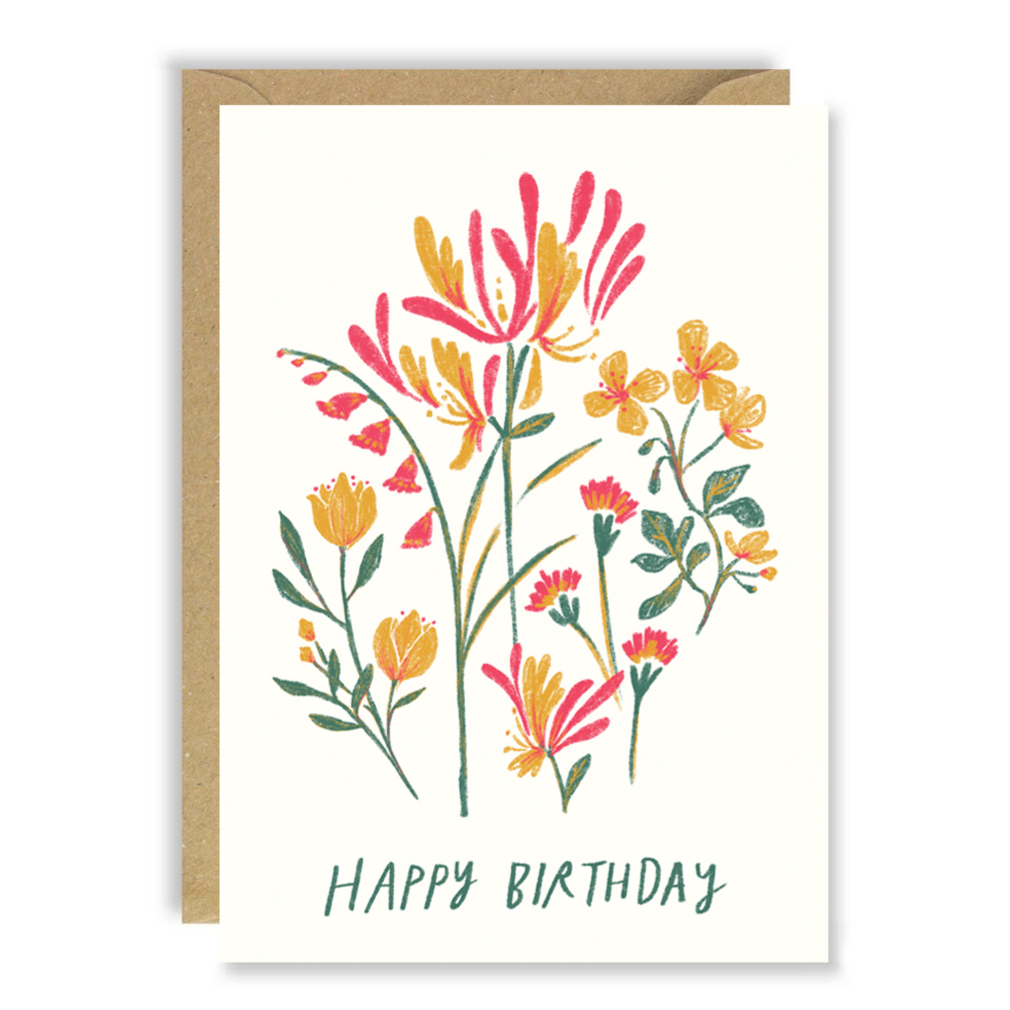 Joy Nevada Floral Birthday Card