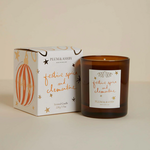 Plum & Ashby Festive Spice and Clementine Candle