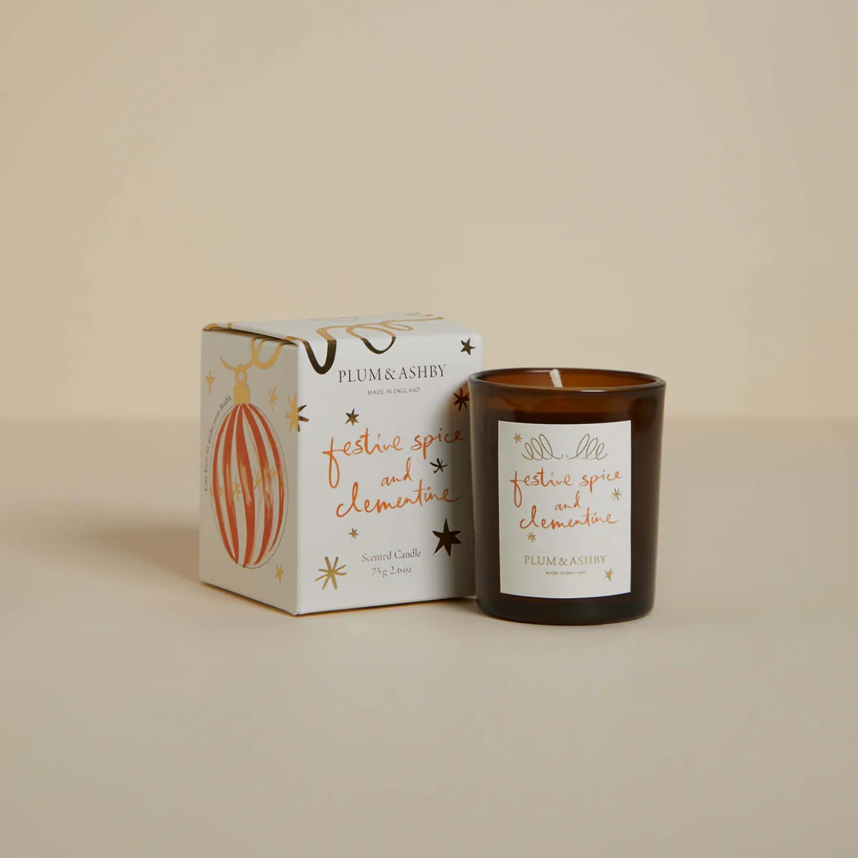 Plum & Ashby Festive Spice and Clementine Votive
