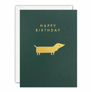 James Ellis Birthday Dachshund Mini Card