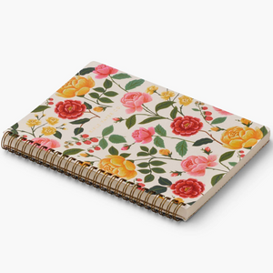 Rifle Paper Co Roses Spiral Notebook