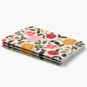 Rifle Paper Co Roses Stitched Notebook Set