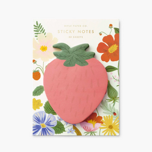 Rifle Paper Co Sticky Notes - Strawberry