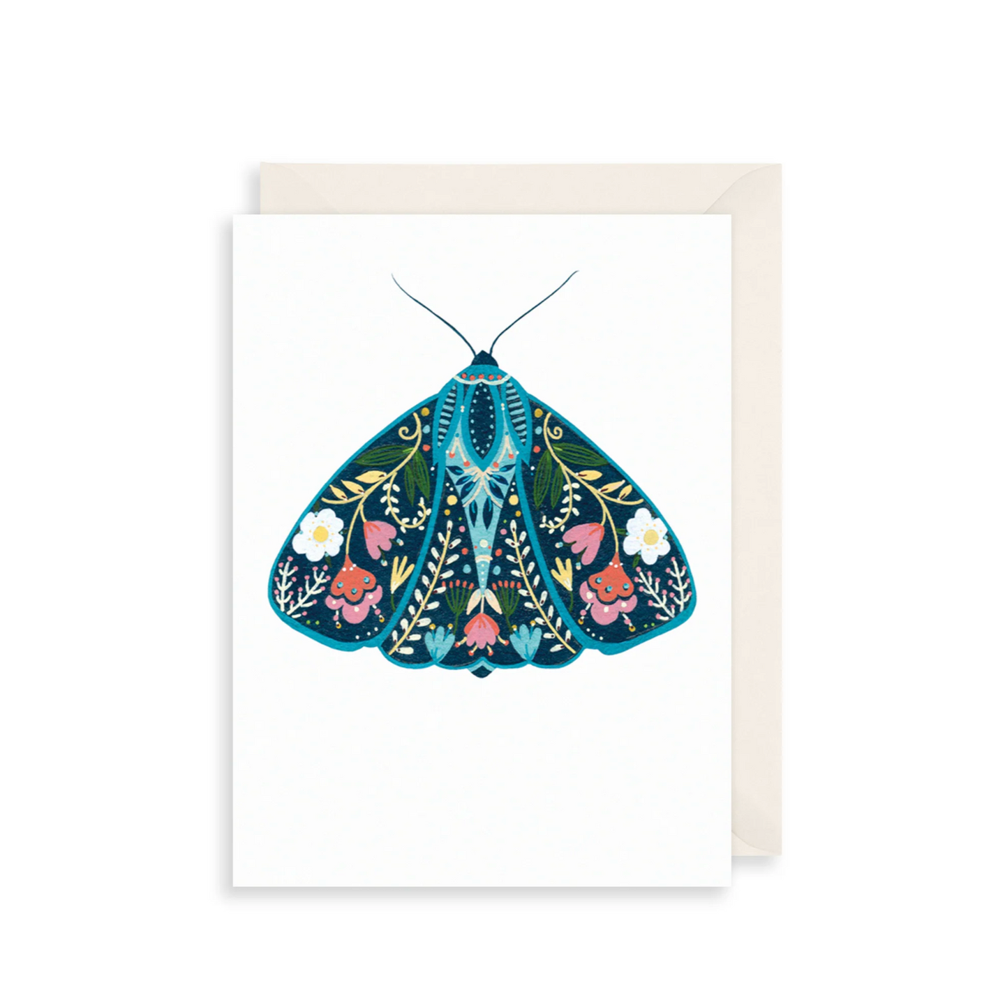 The Art File Pollen Floral Moth Card